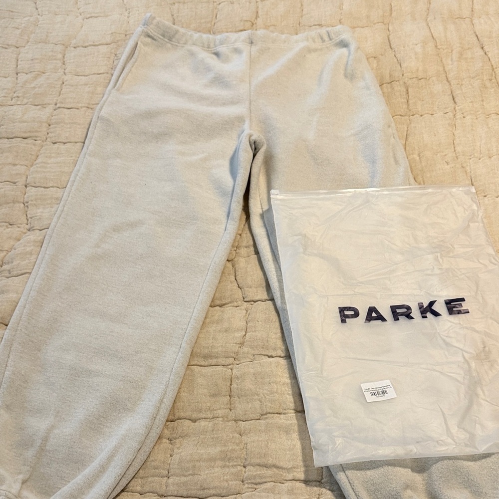 NEW Parke Inside Out Unisex Sweats Storm Gray L/XL